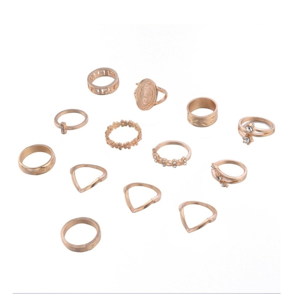 ๐15pc Virgin Mary Fatima Hwart Gold Ring Se - Picture 6 of 8